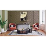 Panou decorativ MDF negru furniruit EDO CHEVRON R/L - imagine 4