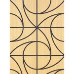 Panou decorativ MDF negru furniruit EDO SWIRL - imagine 2