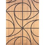 Panou decorativ MDF negru furniruit EDO SWIRL