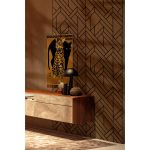 Panou decorativ MDF negru furniruit EDO WEAVE - imagine 6