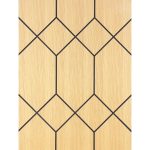 Panou decorativ MDF negru furniruit EDO ART MODERNE