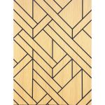 Panou decorativ MDF negru furniruit EDO WEAVE - imagine 2