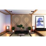 Panou decorativ MDF negru furniruit EDO INFINITY R/L - imagine 3