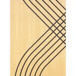 Panou decorativ MDF negru furniruit EDO INFINITY R/L - imagine 2