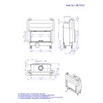Focar deschidere verticală și geam drept Romotop HEAT H3LF01 88x50 - imagine 3