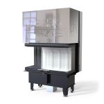 Șemineu DEFRO Intra SM C cu 3 geamuri