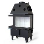 Șemineu DEFRO Intra SM C cu 3 geamuri