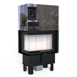 Șemineu DEFRO Intra SM BL G Mini cu geam lateral