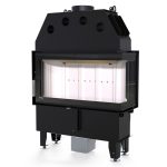 Șemineu DEFRO Intra ME BP slim cu geam lateral