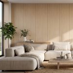 Panou decorativ MDF negru furniruit LAMEO CLARO, stejar natur, 50 x 275 cm - imagine 2