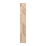 Panou decorativ MDF negru furniruit LAMEO RAVENO, stejar natur, 50 x 275 cm - imagine 4
