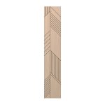 Panou decorativ MDF negru furniruit LAMEO RAVENO, stejar natur, 50 x 275 cm