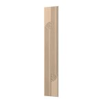 Panou decorativ MDF negru furniruit LAMEO VELUNO, stejar natur, 50 x 275 cm - imagine 2