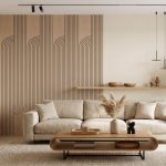 Panou decorativ MDF negru furniruit LAMEO VELUNO, stejar natur, 50 x 275 cm - imagine 3