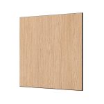 Panou decorativ MDF negru furniruit LAMEO NATURA, stejar natur, 50 x 50 cm - imagine 3